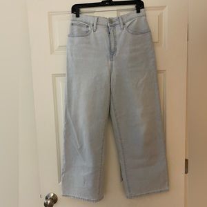 J Crew Slim Wide Leg, light wash